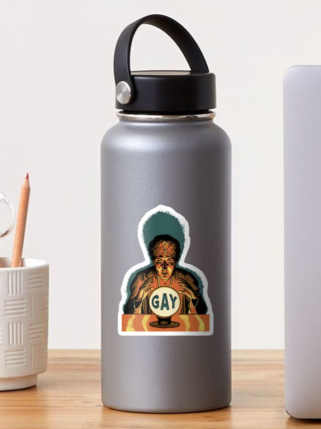 Thumbnail 1 of 3, Sticker, mystic gaydar designed and sold by UnclePickle.