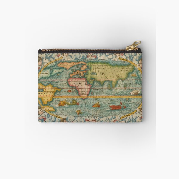 Item preview, Vintage Map of the World (1550) designed and sold by BravuraMedia.