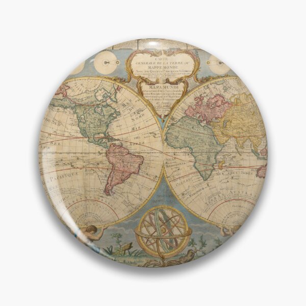 Item preview, Vintage Map of the World (1776) designed and sold by BravuraMedia.