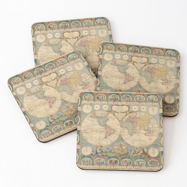 Item preview, Vintage Map of the World (1776) designed and sold by BravuraMedia.