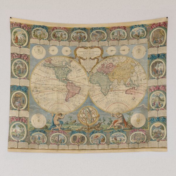 Item preview, Vintage Map of the World (1776) designed and sold by BravuraMedia.
