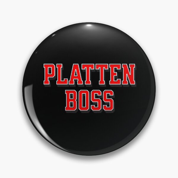Item preview, Plattenboss, funny design with German pun designed and sold by Pflugart.