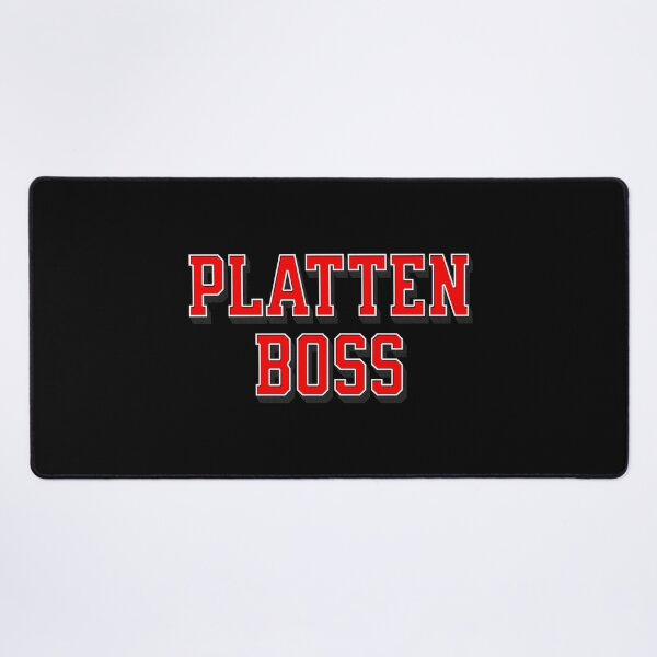 Item preview, Plattenboss, funny design with German pun designed and sold by Pflugart.