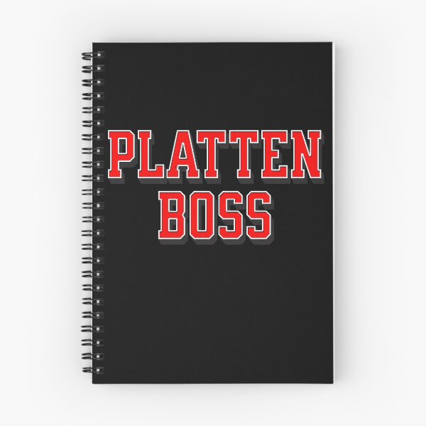 Item preview, Plattenboss, funny design with German pun designed and sold by Pflugart.