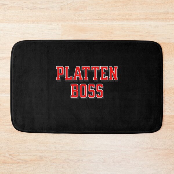 Item preview, Plattenboss, funny design with German pun designed and sold by Pflugart.