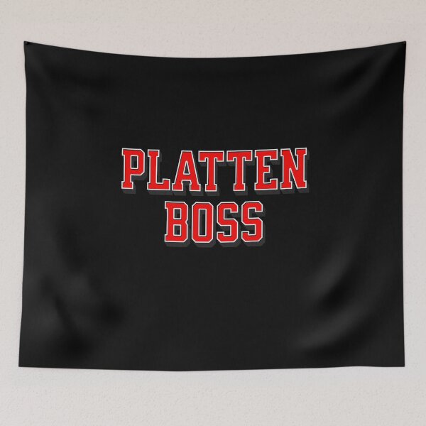 Item preview, Plattenboss, funny design with German pun designed and sold by Pflugart.