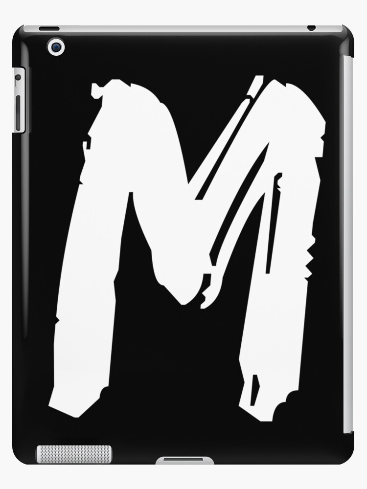 M Monogram Letter Initial Flowers | iPad Case & Skin