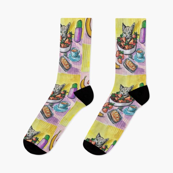 Item preview, Funny kitty in the breakfast table designed and sold by altairaleon.
