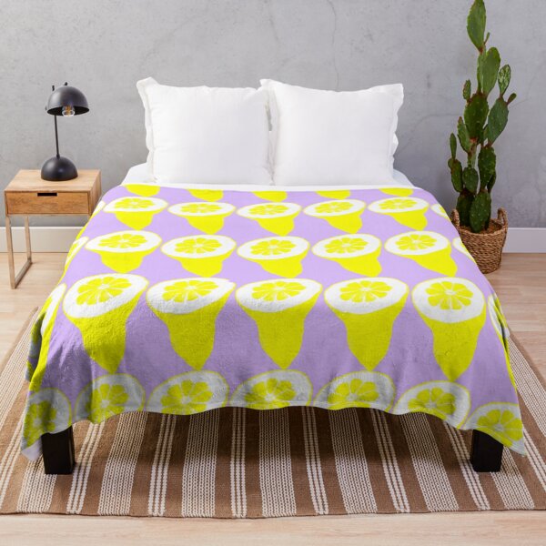 Item preview, Squeeze the Day! and Pattern with Yellow Lemon Cut  on Lilac  Background designed and sold by IraNiva.