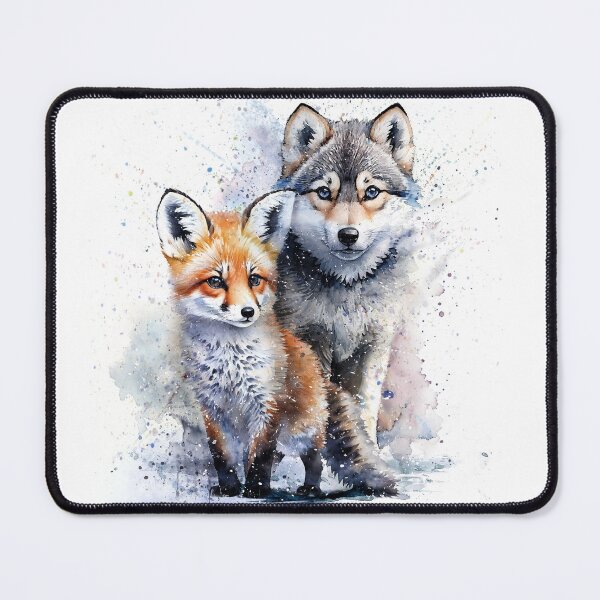 Item preview, Wolf cub and fox cub designed and sold by Kostart.