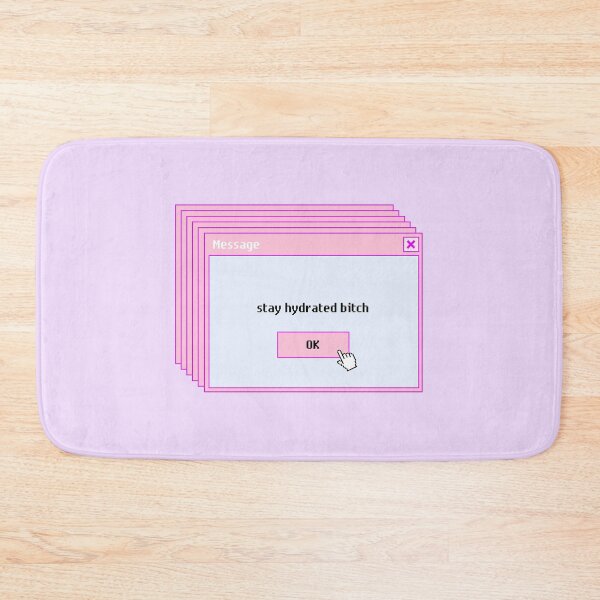 Item preview, Stay hydrated bitch | lilac background  designed and sold by Disturbing Wonderland.