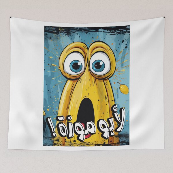 Item preview, Arabic Pop Art Funny Banana Quote AI Generated- مضحك بالعربي لأبو موزة أقوال عربية designed and sold by FUNqoosh.