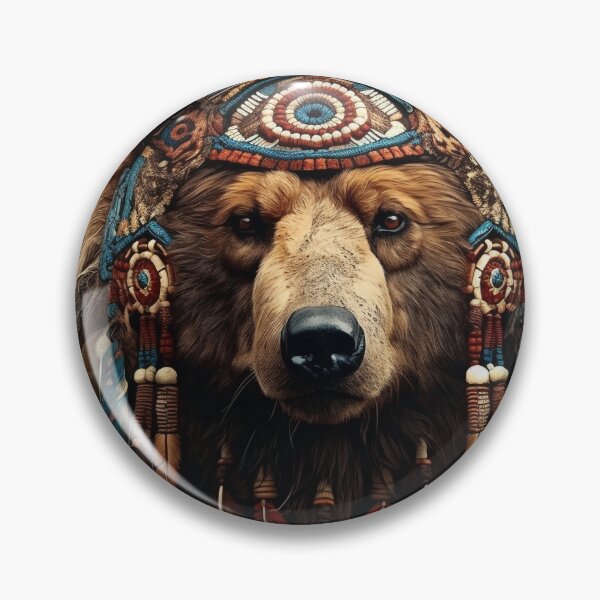 Item preview, Spirit of the Wild: Native American Bear Art Print - Indigenous Wildlife Decor designed and sold by Hakubiya.