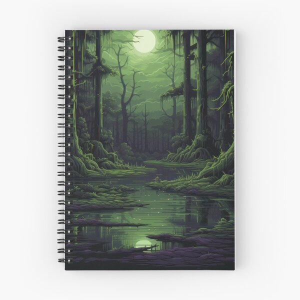 Item preview, Fantasy Dark Swamp Game Wallpaper: Explore an Adventure in Lush Snowy Wastes designed and sold by Belltwon.