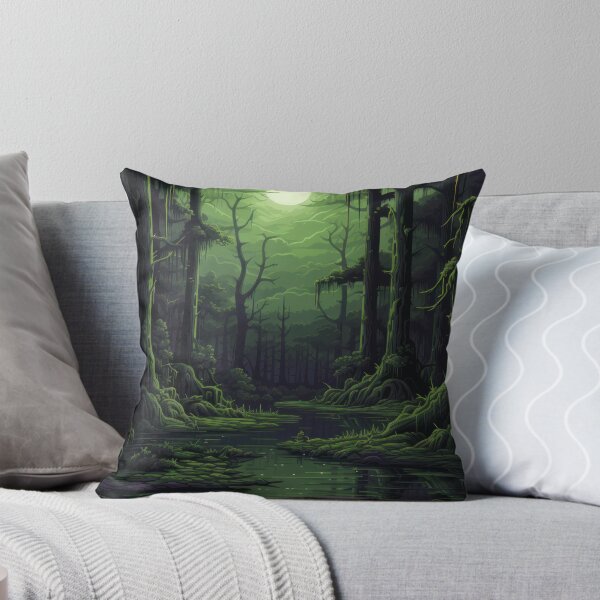 Item preview, Fantasy Dark Swamp Game Wallpaper: Explore an Adventure in Lush Snowy Wastes designed and sold by Belltwon.