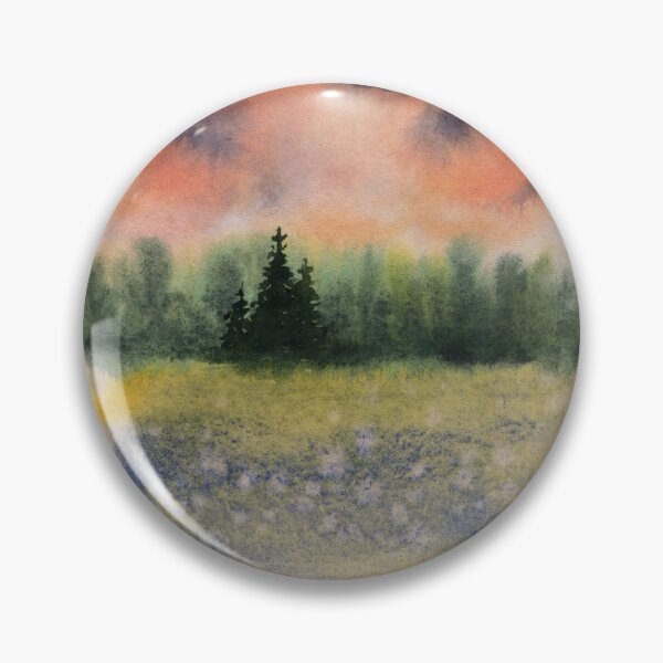 Item preview, Meadow Sunset - Watercolor Painting designed and sold by Pattokarts.