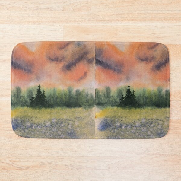 Item preview, Meadow Sunset - Watercolor Painting designed and sold by Pattokarts.