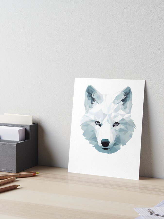 Arctic fox Cute wild Animals Gifts Art Board Print for Sale by Dolphin  Graphic