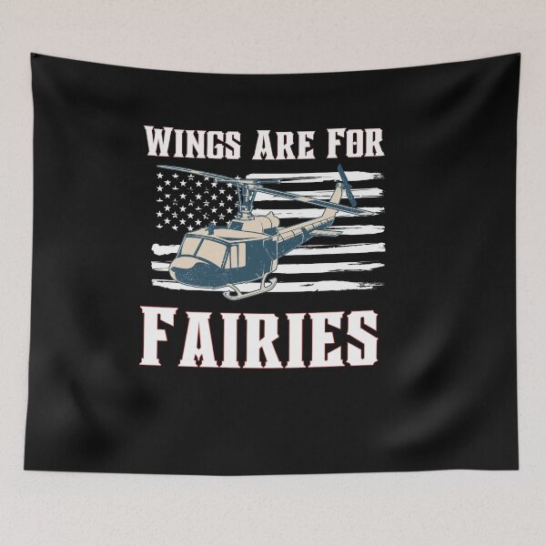 Item preview, Wings Are For The Fairies - Helitack Shirt  -  Wildland Firefighter Fire Helicopter Crew designed and sold by unique things.