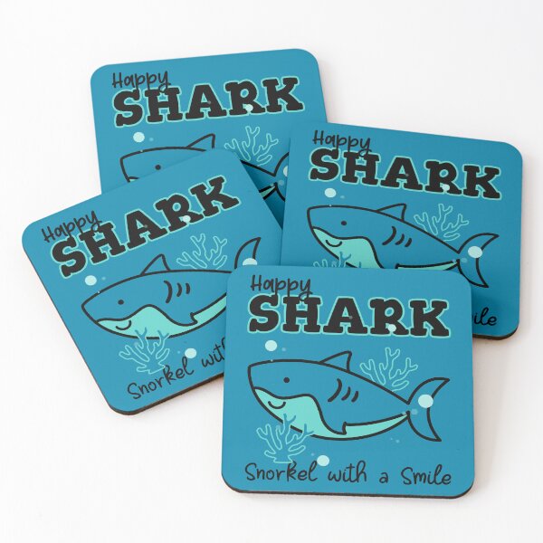Item preview, Happy Shark Snorkel with a Smile Shark designed and sold by TropicalDesigna.