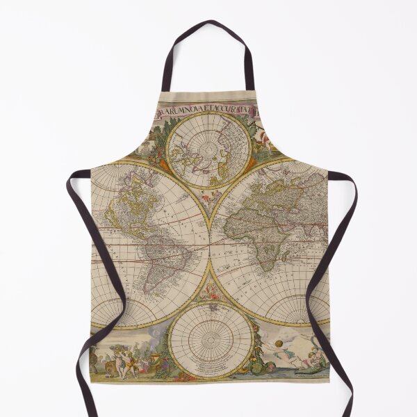 Item preview, Vintage Map of the World (1700) designed and sold by BravuraMedia.