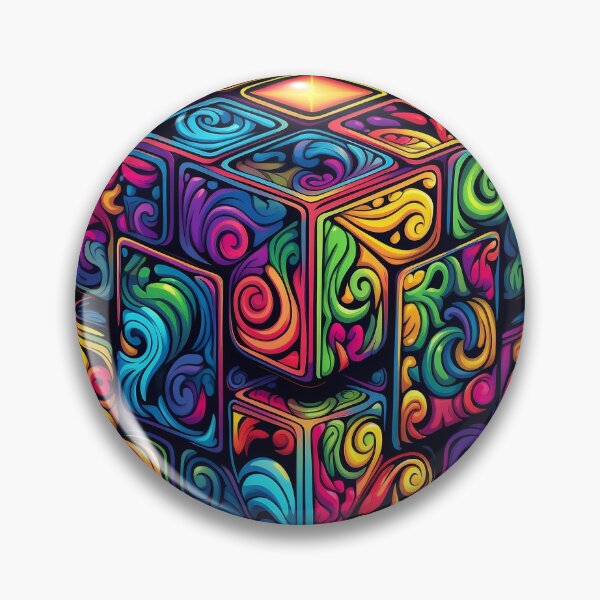 Item preview, Psychedelic Cube: Geometric Illusions designed and sold by PsyCloth.