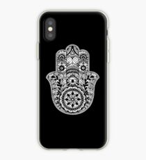 Black And White Hamsa iPhone Case