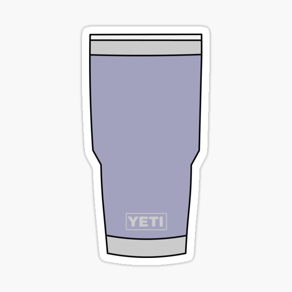 Yellow yeti cup Sticker for Sale by Agbef10