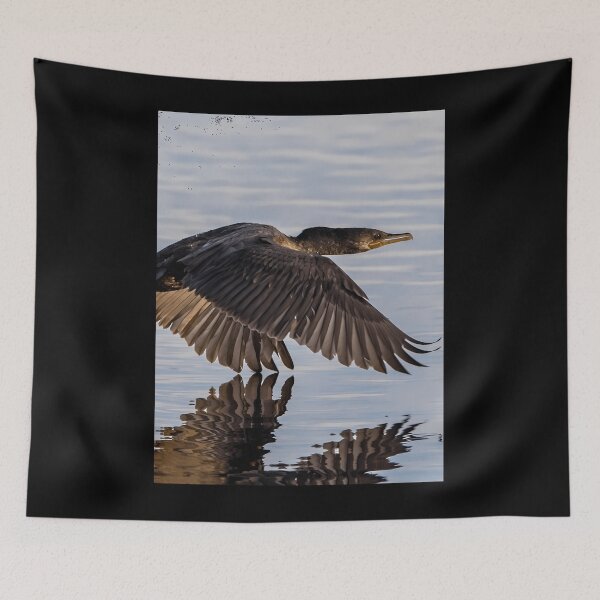 Item preview, Cormorant in Flight over Water Canvas Print 	 designed and sold by lcwvnloh55.