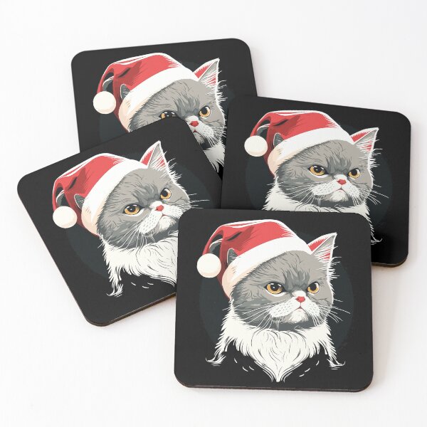 Artikelvorschau, Cute Ugly Christmas Cat Gift Funny Cat Christmas entworfen und verkauft von KsuAnn.