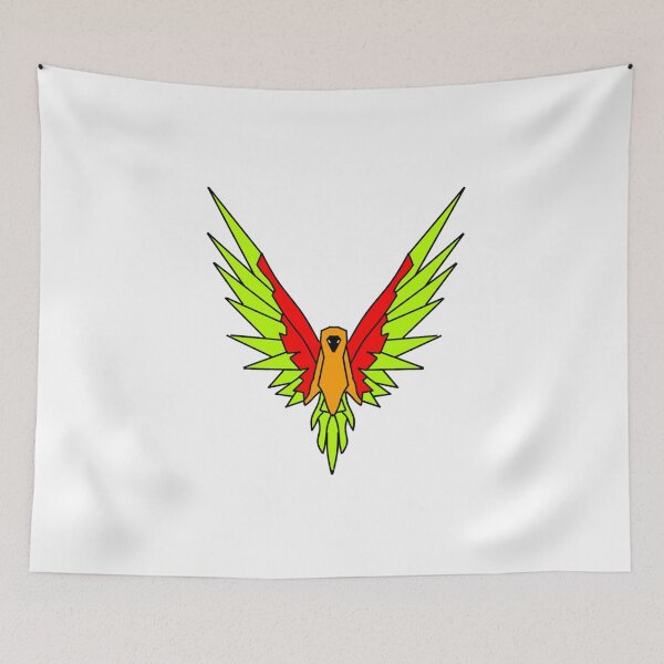 Item preview, Green / red Bird Silhouette  designed and sold by NewMerchandise.