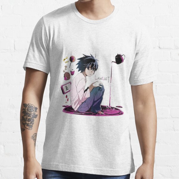 DEATH NOTE Ryuzaki Mens Tee - WHITE