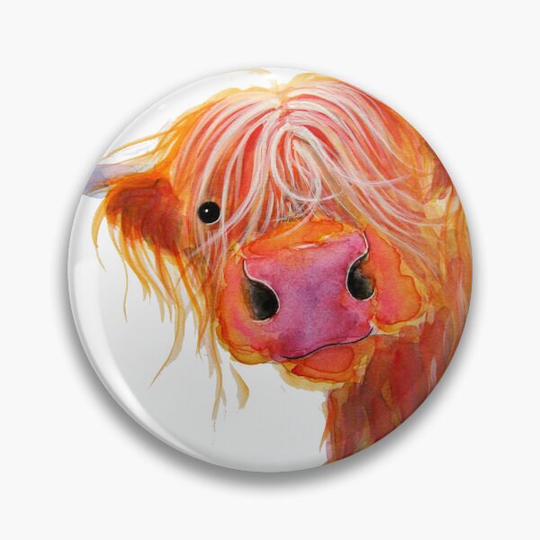 Item preview, Highland Cow PRiNT 'Angus' by Shirley MacArthur designed and sold by Shirley MacArthur Art.