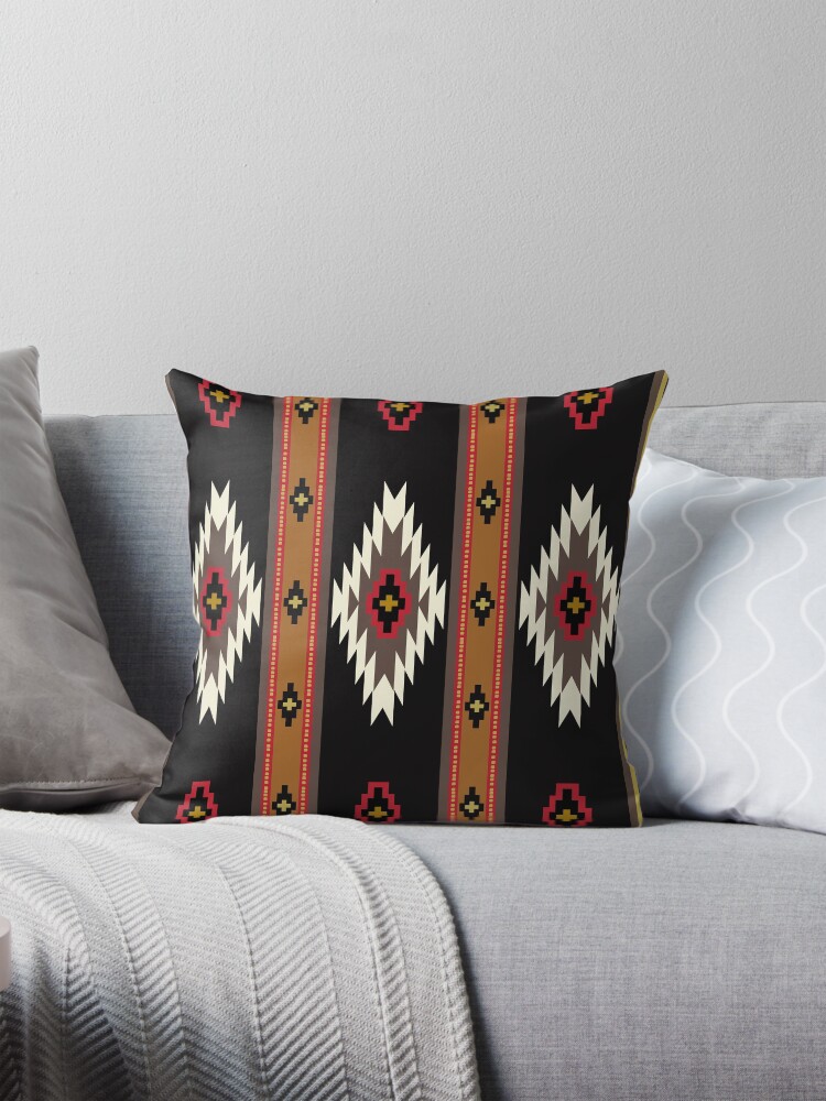 Thumbnail 1 of 4, Pillow, Navajo Blanket Design 7 designed and sold by edssr03.