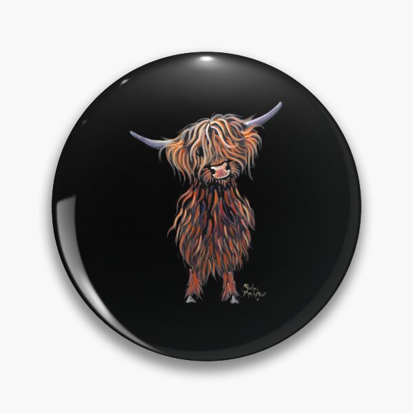 Item preview, Scottish Hairy Highland Cow ' WEE M ' by Shirley Macarthur designed and sold by Shirley MacArthur Art.