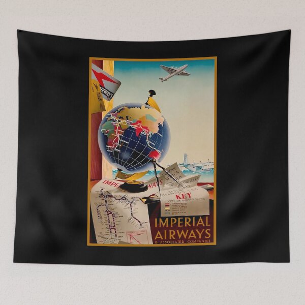 Item preview, IMPERIAL AIRWAYS  Vintage Airline Advertising Print   	 designed and sold by qnvpewhwim55.