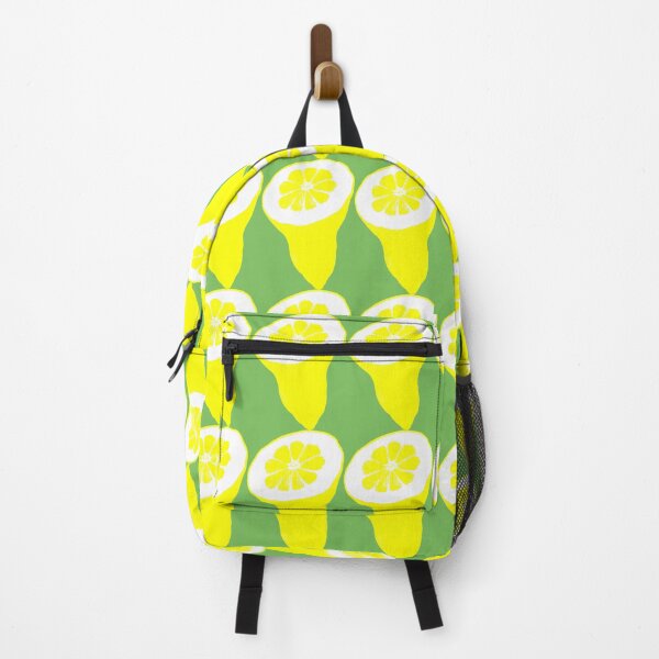 Item preview, Squeeze the Day! and Pattern with Yellow Lemon Cut on Green Background designed and sold by IraNiva.