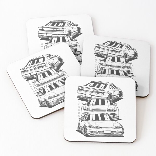 Item preview, NISSAN SILVIA S15 BLACK AND WHITE STYLE designed and sold by TrilogyMerch.