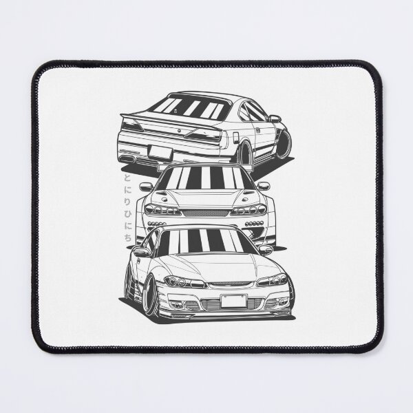 Item preview, NISSAN SILVIA S15 BLACK AND WHITE STYLE designed and sold by TrilogyMerch.