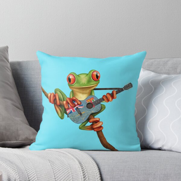 Item preview, Tree Frog Playing Fiji Flag Guitar designed and sold by JeffBartels.