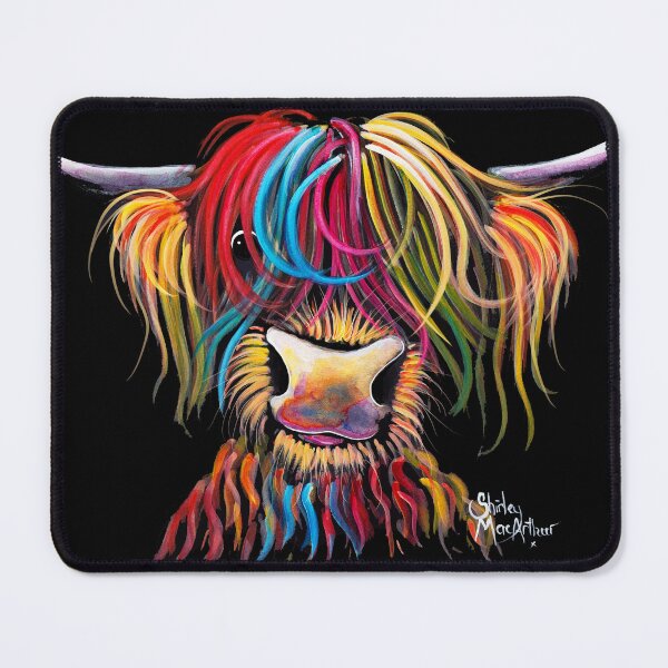 Item preview, Scottish Hairy Highland Cow ' NELLY ' by Shirley MacArthur designed and sold by Shirley MacArthur Art.