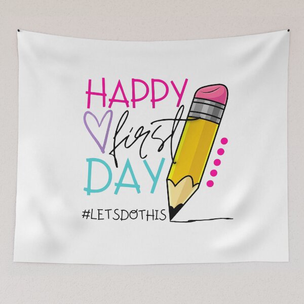 Item preview, Happy First Day of School Teacher Gift for Teachers Kindergarten Teacher Appreciation Back to School designed and sold by DreamStore360.