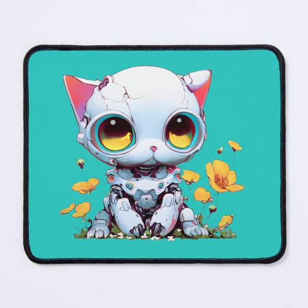 Item preview, Robo-Cat With Buttercups! designed and sold by kukamatsu.