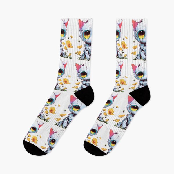 Item preview, Robo-Cat With Buttercups! designed and sold by kukamatsu.