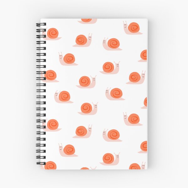 Item preview, cute snails - pink and orange designed and sold by littlearrow.