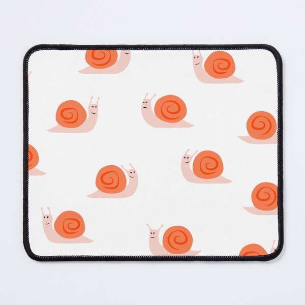 Item preview, cute snails - pink and orange designed and sold by littlearrow.