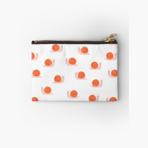 Item preview, cute snails - pink and orange designed and sold by littlearrow.