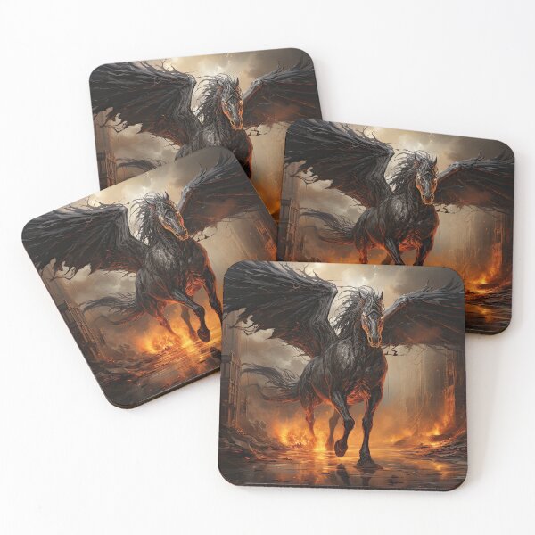 Item preview, S3-002 Mythical Creatures Series: Black Pegasus designed and sold by Apainterio.