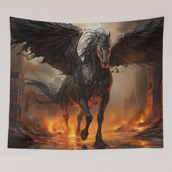 Item preview, S3-002 Mythical Creatures Series: Black Pegasus designed and sold by Apainterio.