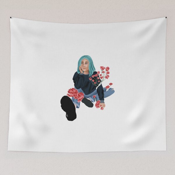 Item preview, Serene Girl with Floral Arms and Legs designed and sold by msro1.